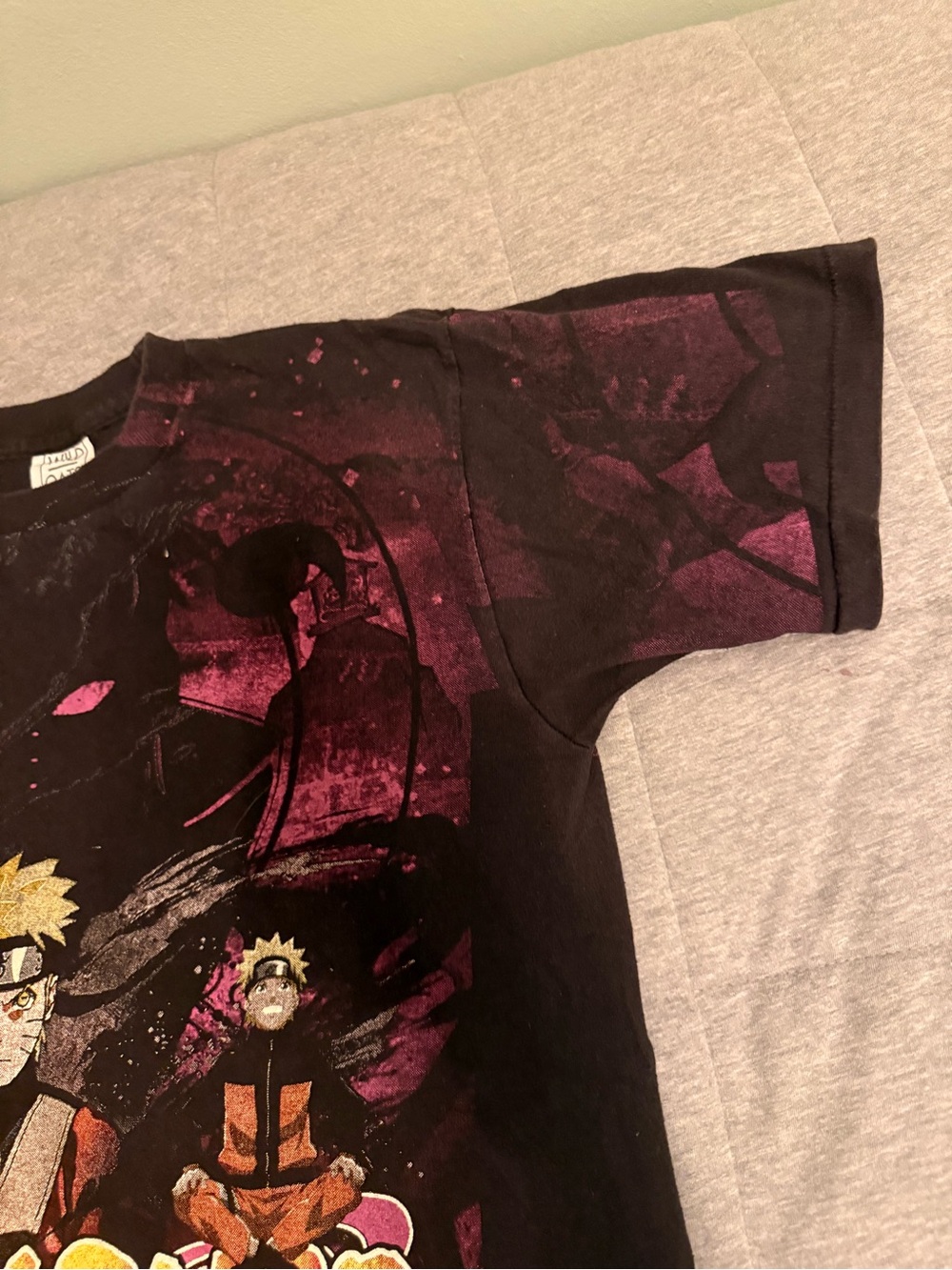 Naruto Graphic Short Sleeve Tee - Black & Purple - Picture 4 of 9